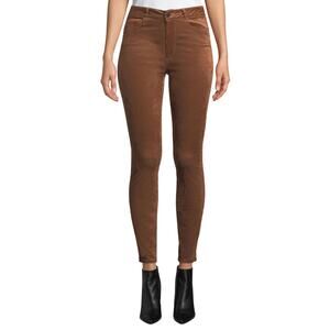 PAIGE Hoxton Ankle Skinny Corduroy Pants Brown 23 Women's